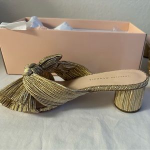 Gold Emilia Mule